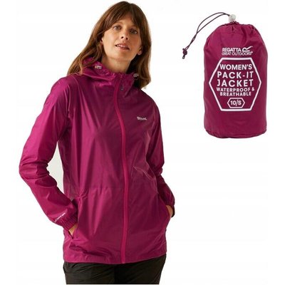 Regenjacke atmungsaktiv wasserdicht winddicht Damen - Pack It III