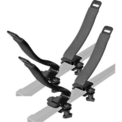 Kajak Dachträger V-Bar Rack | Set 4 Halter Auto + Spanngurte