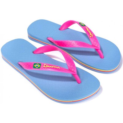 Damen-Flip-Flops Ipanema Clas Brasil II Zehentrenner Blau Pool