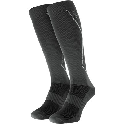 Sport Laufsocken mit Kompression | Kniestrümpfe | Damen und Herren | Grau