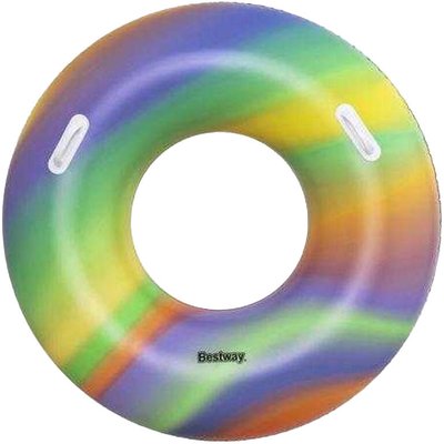 Aufblasbarer Schwimmreifen, Schwimmen, Regenbogen Kinder Bunt Einheitsgröße