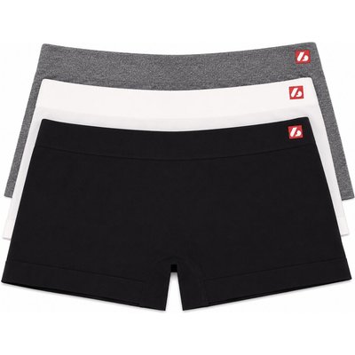 US-002 Shorty - 3er Set, Schwarz, Grau, Weiß