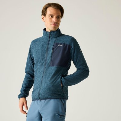 Scaris Herren-Fleece mit durchgehendem Reißverschluss, meliert