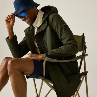 Daledon Longline Herren-Kapuzenjacke, wasserdicht