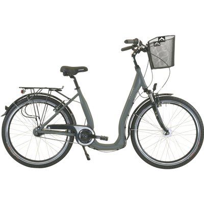 City Comfort Deluxe Plus Grey 7-Gang 26 Zoll