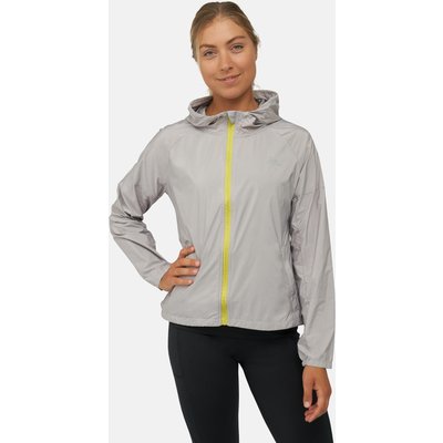 Damen Reflektierende Laufjacke Leichte Packbare Windjacke mit Kapuze