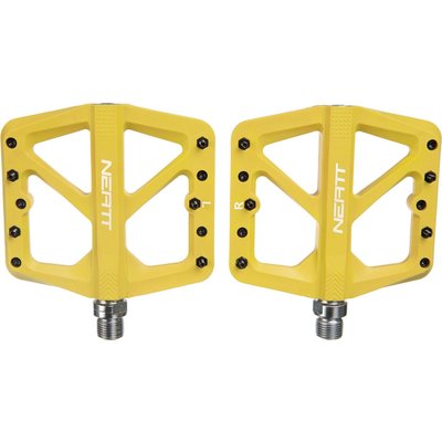 Paar Neatt Composite 5-Pin Flat Pedale Gelb