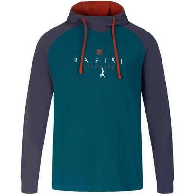Herren-Hoodie aus Baumwolle mit verstellbarer Kapuze und Rafiki-Logo-Aufdruck