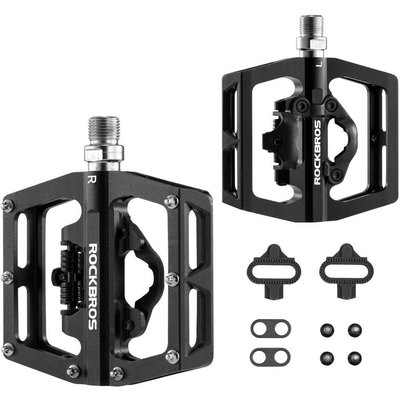 ROCKBROS Klickpedale Fahrradpedale SPD Pedale Rutschfest