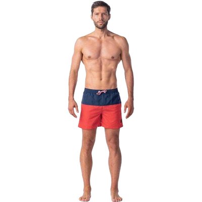 "Drakon" Badeshorts für Herren Rot/Dunkles Marineblau