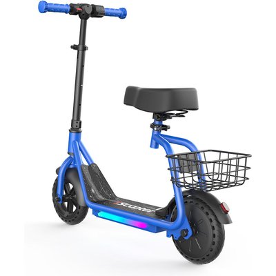 2-in-1 Kinder-E-Scooter mit abnehmbarem Sitz und Korb