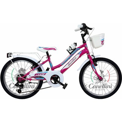 Kinderfahrrad MTB Canellini LINCY 20" - Fuchsia/Hellblau