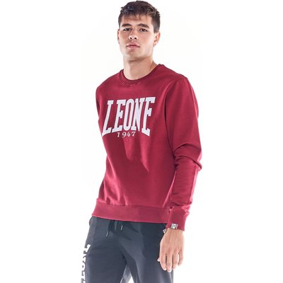 Einfaches Herren-Sweatshirt mit großem Logo und Rundhalsausschnitt