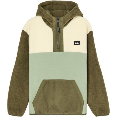 Sherpa-Fleece mit Halbreißverschluss OCEAN VIEW MIX Grün Junge