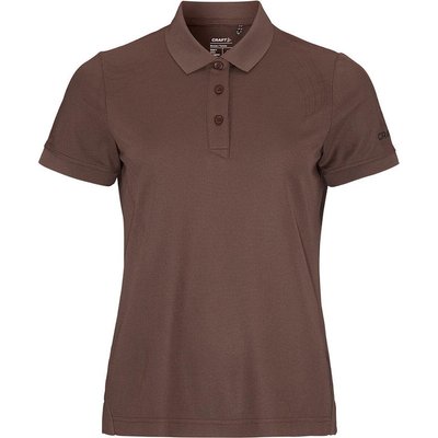 Damen - Sportbekleidung - Polo - regular fit, kurze Ärmel, knopfkragen - prune