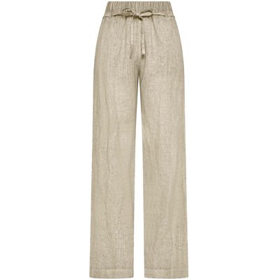 Deha Fade Effect Linen Straight Pants Dame