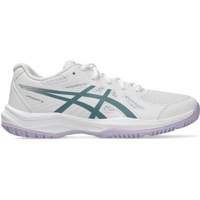 Multisportschuhe Kinder - ASICS Upcourt 6 GS - White/FoggyTeal