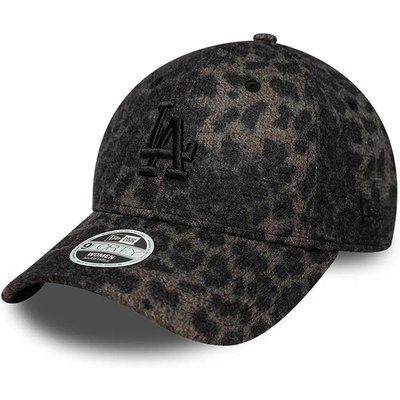New Era 9FORTY Damen Cap MLB LA Dodgers Cosy Leopard schwarz