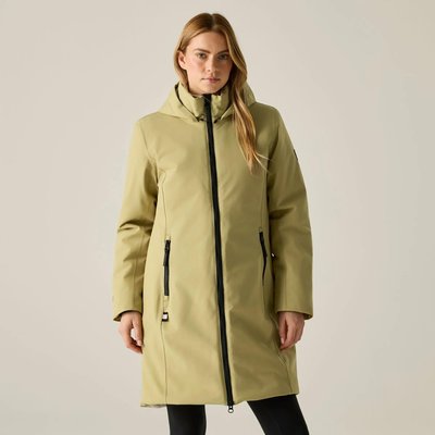 Damen Marron wasserdichte isolierte Jacke