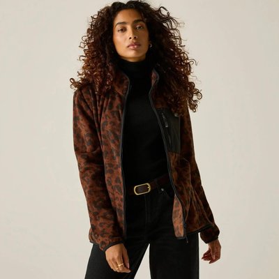 Damen-Fleecejacke mit durchgehendem Reißverschluss von Frankie