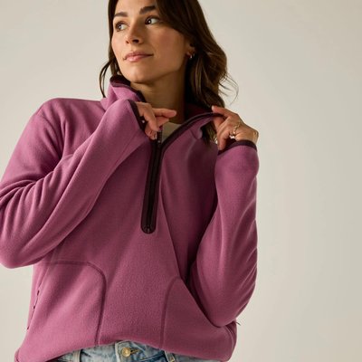 Damen-Fleecejacke Frankie mit halbem Reißverschluss