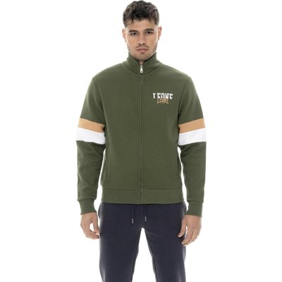 Sweatshirt Herren Leone 1947 Apparel Color Block Reißverschluss Logo