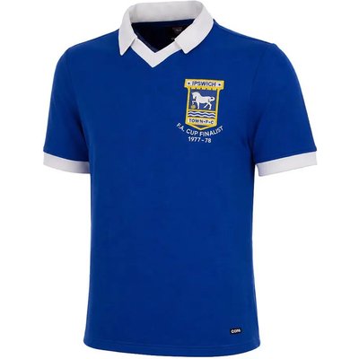 Ipswich Town FC 1977 - 78 - Fußballtrikot - Blau – COPA Football