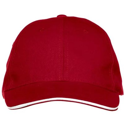 clique Junior-Basecap Davis Kids aus 100% Baumwoll-Twill rot
