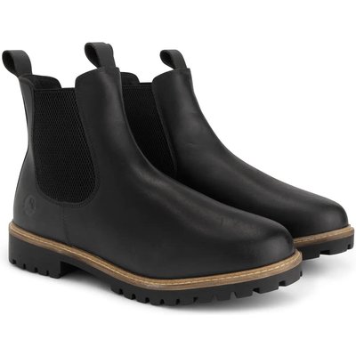 Hossa Herren – Chelsea-Stiefel – mit Wollfutter – Schwarz