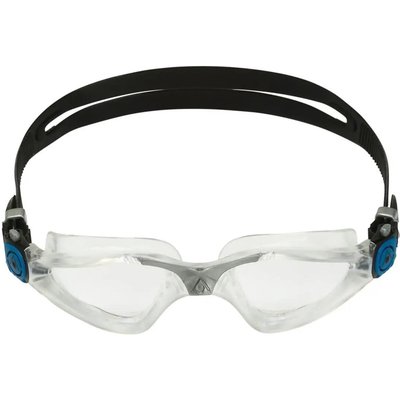 Aquasphere Kayenne Skibrille mit klaren Gläsern – Silber/Blau