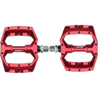Paar flache Pedale HT Components Spider AF03 Rot