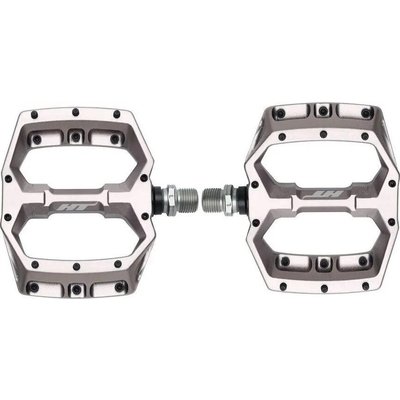 Paar flache Pedale HT Components Spider AF03 Grau