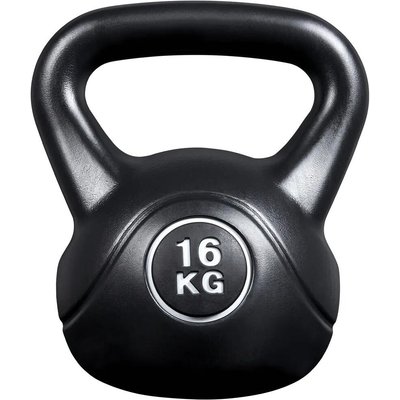 Kugelhantel Kettlebell für Training aus Beton, Gewicht 16 kg