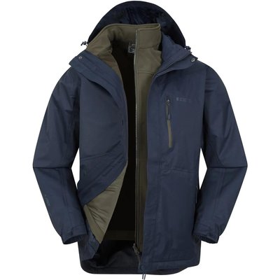 Herren Wandern 3-in-1-Jacke Wasserdicht Atmungsaktiv Kapuze - Bracken Extreme