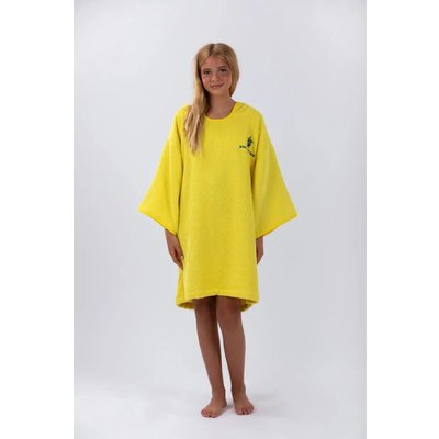 Kinder - Surf - Poncho - mit ärmeln - gelb