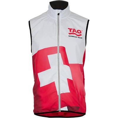 Herren SWISS-Vest Wind-und wasserabweisende Laufweste Schweiz-Print