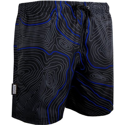 2335 Herren Badehose Streifen lässige Boardshorts Linien Muster