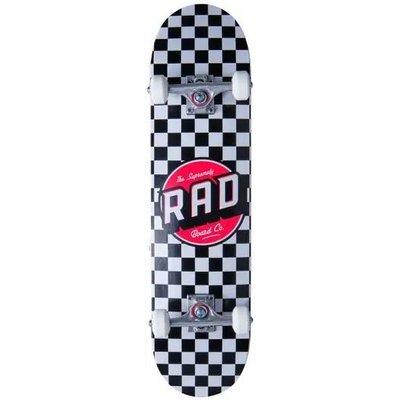 RAD Checkers Skateboard Komplettboard - 7.75" - Schwarz