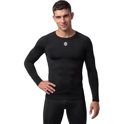 Men ’s sports base layer top Blayer Black M Black