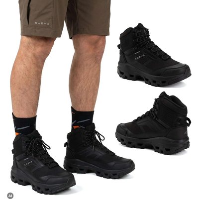 Herren-Trekkingstiefel KADVA Obsidian Mid WP