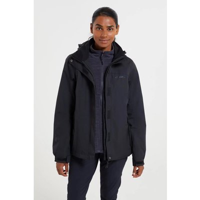Damen Wandern 3-in-1-Jacke Wasserdicht Atmungsaktiv - Fell II