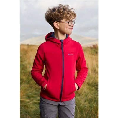 Kinder Wandern Softshelljacke Wasserabweisend Winddicht Kapuze - Exodus