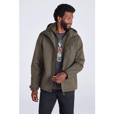 Herren Wandern 3-in-1-Jacke Wasserdicht Atmungsaktiv - Fell