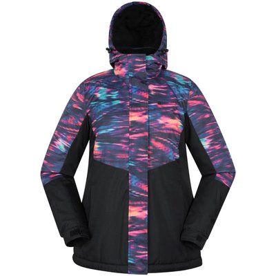 Damen Skijacke Gemustert Wasserabweisend Herausnehmbares Futter - Dawn II