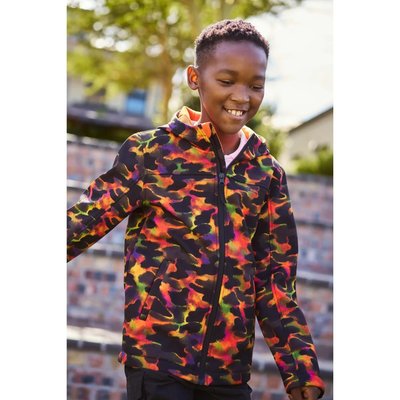 Kinder Wandern Softshelljacke Gemustert Wasserabweisend Warmfutter - Exodus II