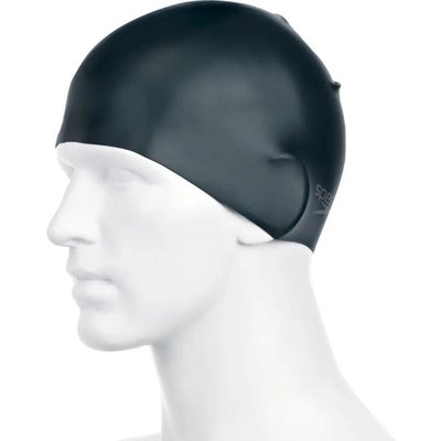 Speedo Silikonkappe, schlicht, schwarz