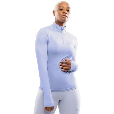 Women Fitness 's half-zip running sweatshirt Center Lilac Purple