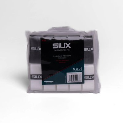 Tasche 10 Stk Overgrip Siux Elite Weiss/schwarz