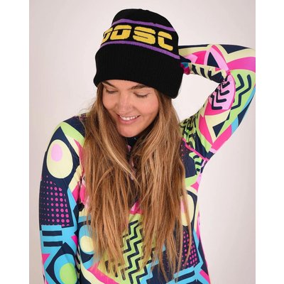 OOSC Après Beanie – Schwarz, Lila, Gelb