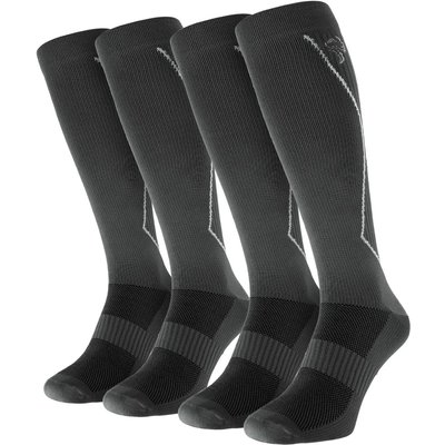 Damen Herren Laufsocken Kompression kniehoch gepolstert atmungsaktiv 2er Pack